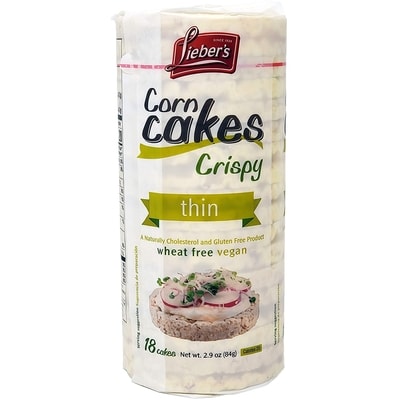 Liebers Corn Cakes Crispy Thin 84 g, $4.15/100g