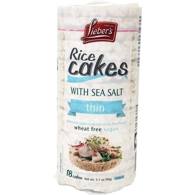 Liebers Rice Cakes With Sea Salt Thin 90 g, $3.33/100g