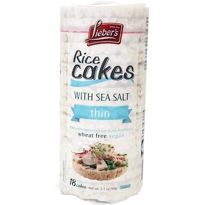 Lieber’s Rice cakes 90 g, 3,88 $/100g