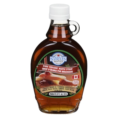 Steeves Maples Pure Organic Maple Syrup  250 ml, $3.00/100ml