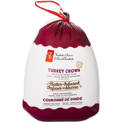 President's Choice Butter-Infused Turkey Crown, Frozen 2.5 kg, $1.56/100g