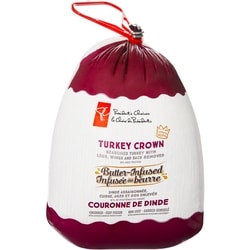 le Choix du Président La couronne de dinde infusée au beurre surgelée 2.5 kg, 1,56 $/100g