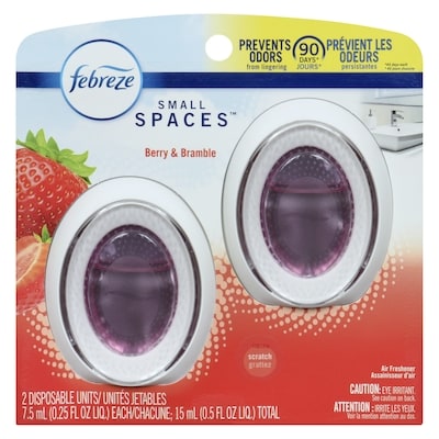 Febreze Air Fresheners, Small Spaces Air Freshener Berry & Bramble, Pack Of 2 15 ml, $49.93/100ml
