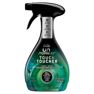 Febreze Désodorisant textile et éliminateur d’odeurs en vaporisateur Unstopables Touch, parfum frais 500 ml, 1,80 $/100ml
