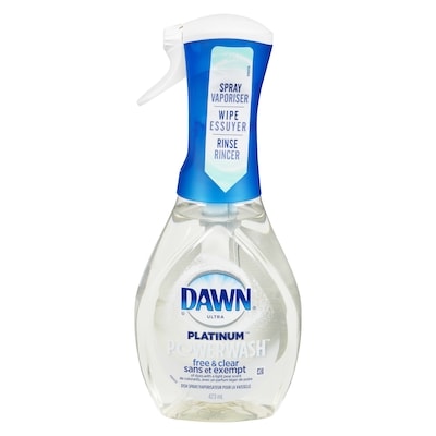 Dawn Vaporisateur pour la vaisselle Powerwash Pur et simple, trousse de départ de savon à vaisselle liquide, Parfum léger de poire, 473&nbsp;mL 473 ml, 1,69 $/100ml