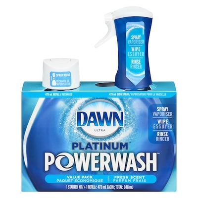 Dawn Powerwash Dish Spray, Dish Soap, Fresh Scent Bundle 946 ml, $1.30/100ml