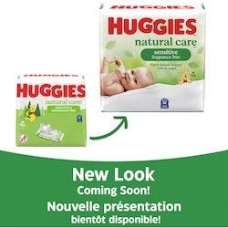 Huggies Baby Wipes, Natural Care Sensitive, UNSCENTED, 10 Flip Top