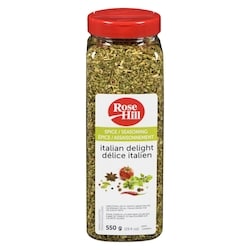 Rose Hill Délice Italien Épice Assaisonnement 550 g, 2,45 $/100g