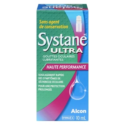 Systane Ultra gouttes oculaires lubrifiantes haute performance 10 ml, 189,90 $/100ml