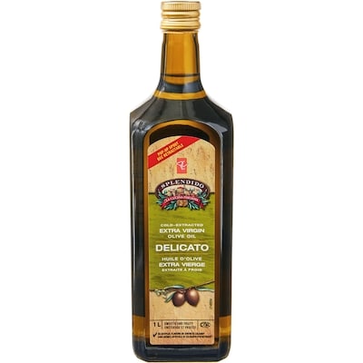 PC Splendido Huile d'olive extra vierge extraite à froid Delicato 1 l, 1,70 $/100ml