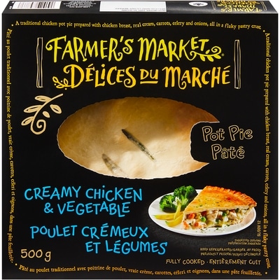 Farmer's Market Creamy Chicken and Vegetable Pot Pie 500 g, $1,718.00/100g