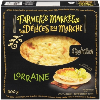 Farmer's Market Quiche Lorraine  500 g, $1.72/100g