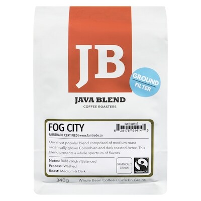 Java Blend Fog City à moudre pour filtre 340 g, 4,41 $/100g