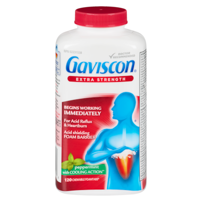 Gaviscon Extra Strength Peppermint With Cooling Action Foam Barrier 120 ea, $0.27/1ea