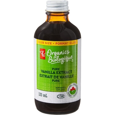 PC Organics Pure Vanilla Extract Club Size, Organic 120 ml, $16.33/100ml