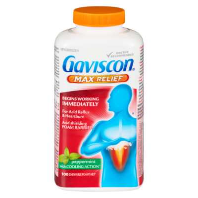 Gaviscon Max Relief Peppermint With Cooling Action Foam Barrier 100 ea, $0.28/1ea