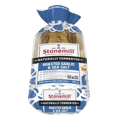 Stonemill Roasted Garlic & Sea Salt Bread 454 g, $1.17/100g