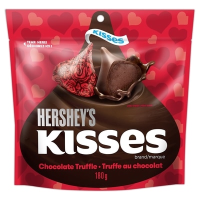 Hershey’s Friandises kisses truffe au chocolat pour la saint-valentin 180 g, 3,33 $/100g