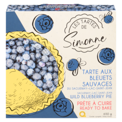 Simonne Tarte Aux Bleuets Sauvages Du Saguenay-Lac-Saint-Jean 650 g, 1,00 $/100g
