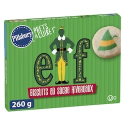 Pillsbury Prêts à cuire ! Biscuits au sucre hivernaux Le lutin 260 g, 2,30 $/100g