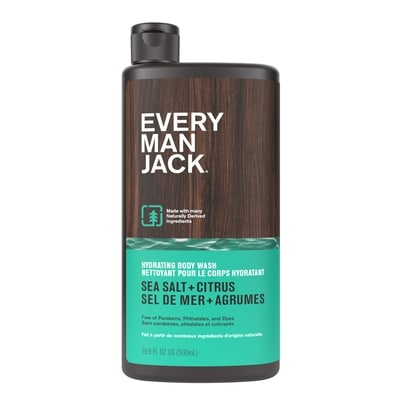 Every Man Jack Body Wash, Sea Salt + Citrus 500 ml, $2.20/100ml
