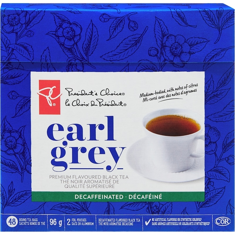President's Choice Decaffeinated Earl Grey Premium Flavoured Black