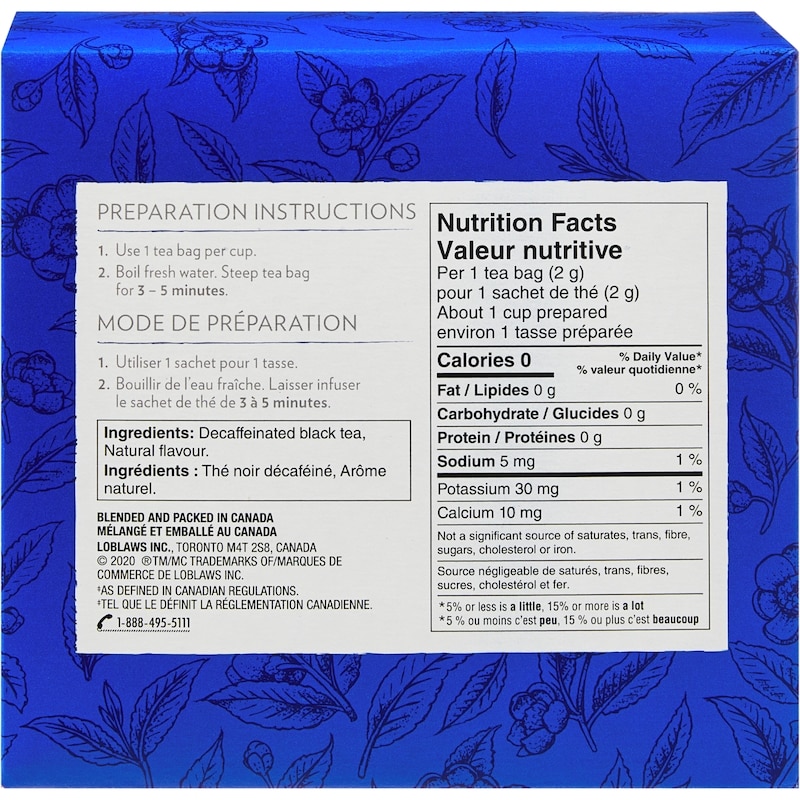 Decaffeinated Earl Grey Premium Flavoured Black Tea