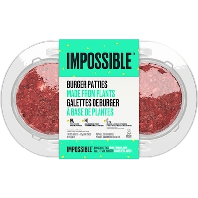 Impossible Foods Inc. Simulated Meat Burger Patties Made From Plants 227 g, $3.52/100g