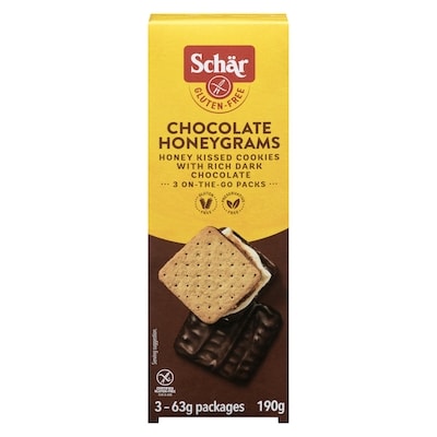 Schar Chocolate Honeygrams Gluten Free 190 g, $3.42/100g