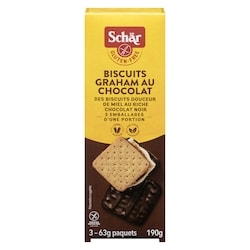 Schar Biscuits Graham Au Chocolat Sans Gluten 190 g, 3,15 $/100g