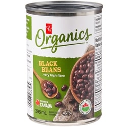 PC Organics Black Beans 398 ml, $0.50/100ml