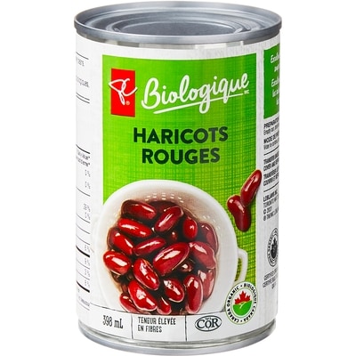 PC Biologique Haricots rouges 398 ml, 0,50 $/100ml