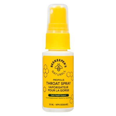Beekeeper's Naturals Throat Spray, Propolis 30 ml, $53.30/100ml