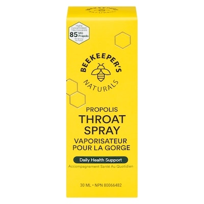 Beekeeper's Naturals Throat Spray, Propolis 30 ml, $53.30/100ml