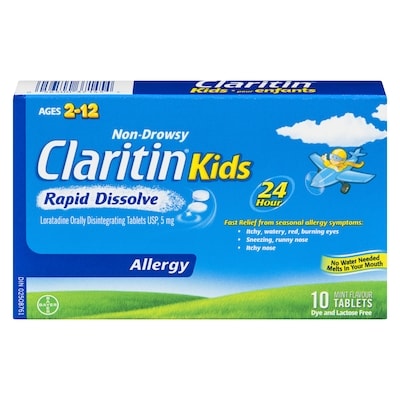 Claritin Allergy Kids Rapid Dissolve Ages 2-12 10 ea, $1.55/1ea
