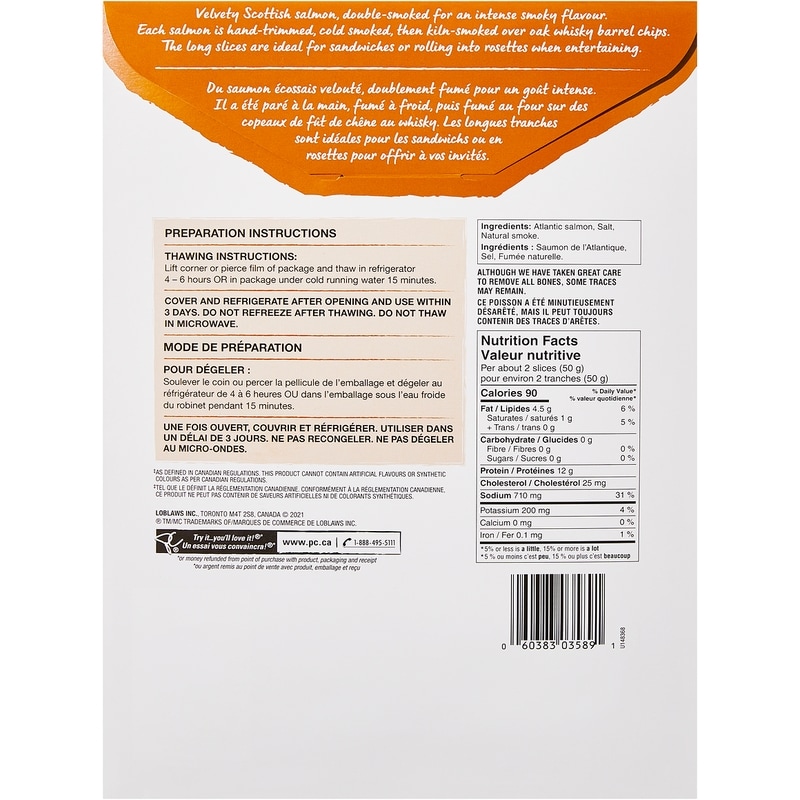 Oak Smoked Scottish Atlantic Salmon