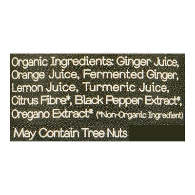 Fiery Ginger Organic Ginger Turmeric Wellness Shot