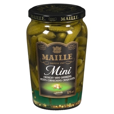 Maille Petits Cornichons Croquants  375 ml, 2,13 $/100ml