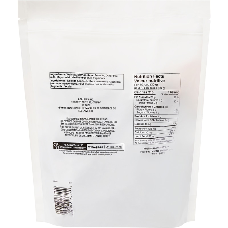 Raw California Walnut Halves