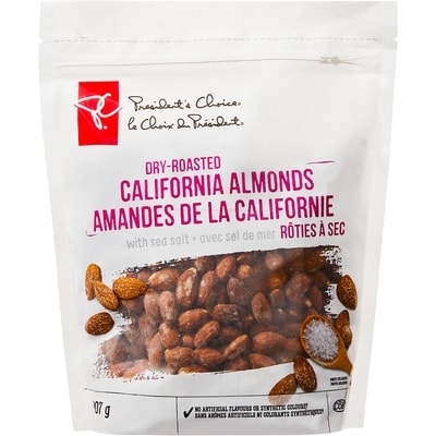 le Choix du Président Amandes de la Californie rôties à sec avec sel de mer 907 g, 1,87 $/100g