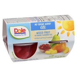 Dole Mixed Fruit In Cherry Flavoured Gel - 4x123.0 g | Zehrs