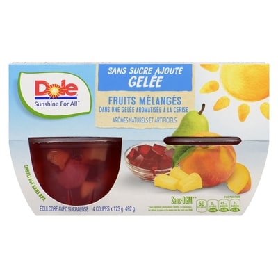 Fruits Mélangés Dans Une Gelée Aromatisée À La Cerise