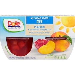 Dole Peaches In Strawberry Flavoured Gel 492 g, $0.66/100g