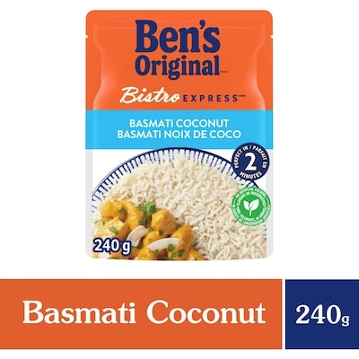 Ben’s BISTRO EXPRESS riz basmati noex de coco 240 g, 1,16 $/100g
