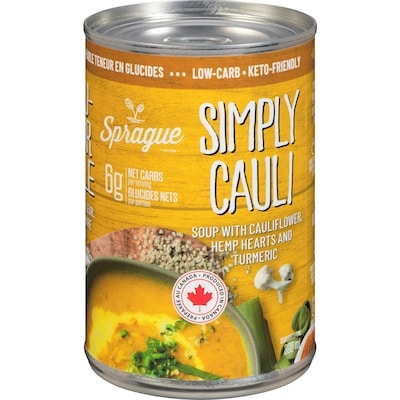Sprague Soup With Cauliflower, Hemp Hearts And Turmeric Simply 398 ml, $1.63/100ml
