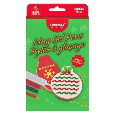 Twinkle Baker Decor Icing Gel Pens Holiday Glitter 76 g, $7.88/100g
