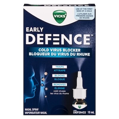 Vicks Early Defence Nasal Spray, Cold Virus Blocker 15 ml, 99,93 $/100ml