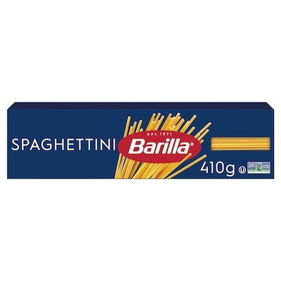 Barilla Spaghettini Pasta 410 g, $0.73/100g
