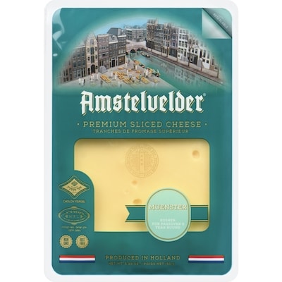 Amstelvelder Tranches De Fromage Supérieur Muenster casher 150 g, 6,66 $/100g