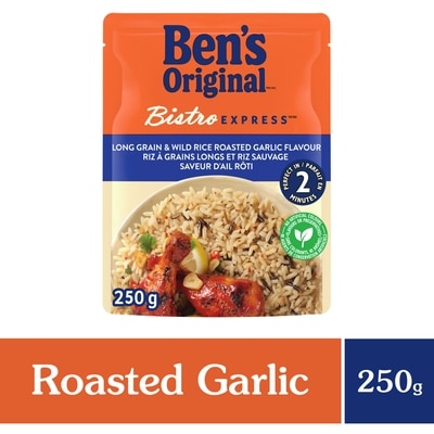 Ben’s BISTRO EXPRESS riz à grains longs et riz sauvage d'ail rôti 250 g, 1,12 $/100g